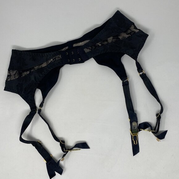 Agent Provocateur Harriette Soiree Black Suspender AP2 Small - Picture 6 of 8